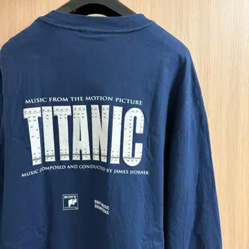 90s TITANIC 타이타닉 롱티 XL 영화티 SONY MUSIC