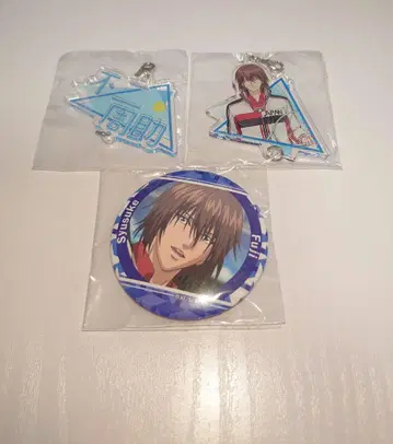 신 테니스의 왕자님 후지 슈스케 세트 데코 가챠 캔뱃지 점프 페스타