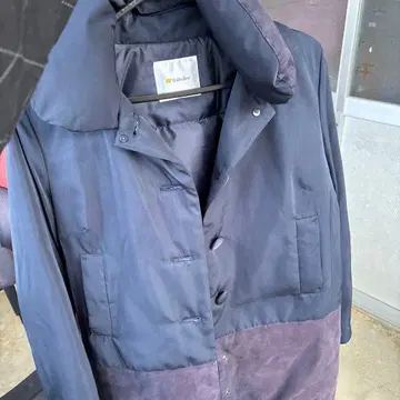 Carhartt 네이비/그레이 다운 자켓