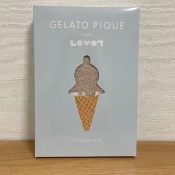 새상품 LOVOT 베이스웨어 gelato pique 콜라보 베이지 라보