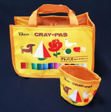 사쿠라 문구들 크레파스 패턴 인테리어 토트백 BOOK 토트백 & 소품함만