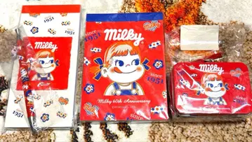 미사용 새상품 밀키 페코짱 60주년 기념 굿즈 문구 스테이셔너리