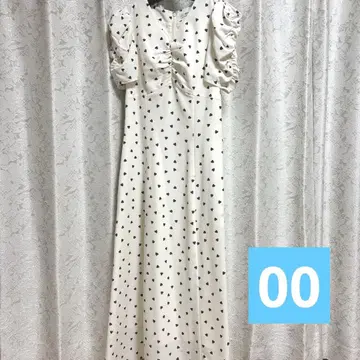 SNIDEL Heart Collection 하트 프린트 원피스