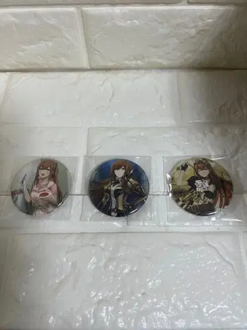 슈타인즈 게이트 시공조화의 타임피스 마키세 크리스 캔뱃지 3종류 에이프런