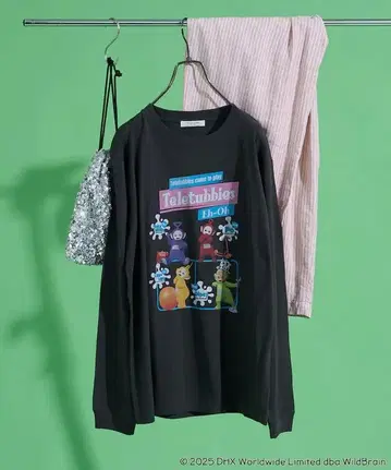 프릭스스토어 Teletubbies 레트로 프론트 프린트 T