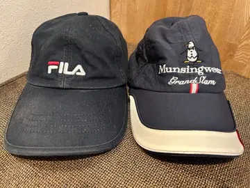 FILA & Munsingwear 네이비 캡 세트