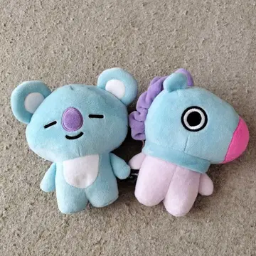 BT21 봉제 인형 코알라와 유니콘