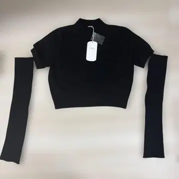 리브 암워머 하이넥 니트 블랙 Chico