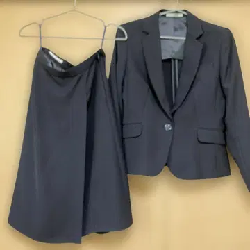 아오키 레뮤즈 네이비 스커트 수트