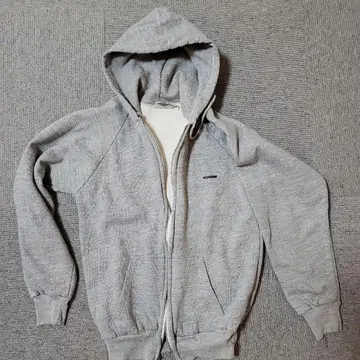 70~80s McGregor 그레이 풀 집업 후드티 M 안감 서멀