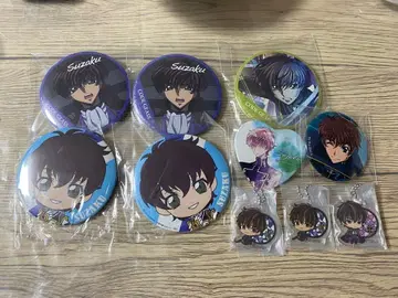 코드기어스 반역의 를르슈 스자쿠 캔뱃지 와 키링 세트