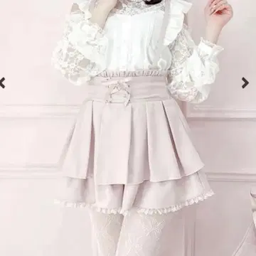 [ MA*RS ] 프론트 스핀들 치마바지 - 핑크 size-F 마즈