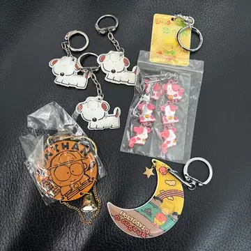 쇼와 레트로 곤찬 아크릴 키링 8개 세트 당시물