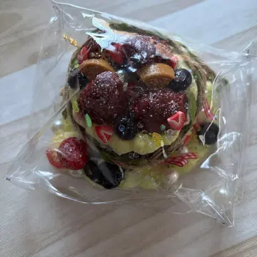 키라키라 선생님 말차 딸기 홀 케이크 스퀴즈