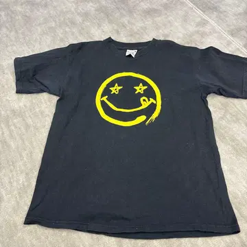 너바나 T셔츠 블랙 구제 의류