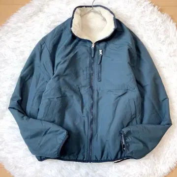 ikka 발수 2WAY 리버서블 보아 플리스 블루종 이카 M 지퍼