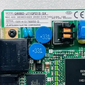 中古 MITSUBISHI Q80BD-J71GP21-SX ネットワークインターフェースボード(CAUR50207C076)