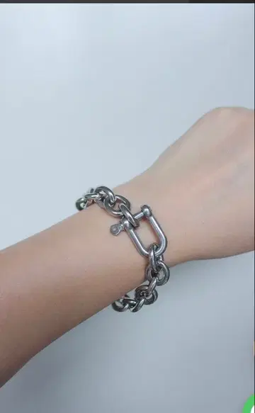 에비네 실버 체인 팔찌 미사용 새상품