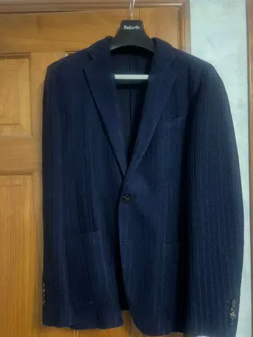 LARDINI 네이비 테일러드 자켓