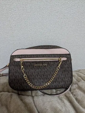 MICHAEL KORS 숄더백 브라운/핑크