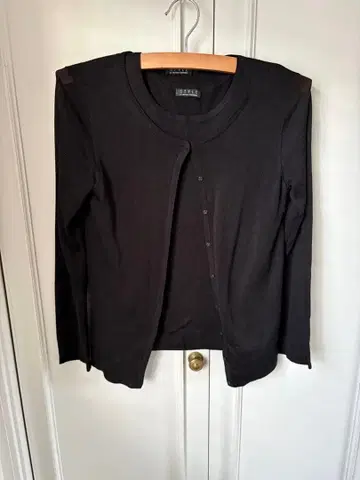 실크 블랙 가디건 탱크탑 세트