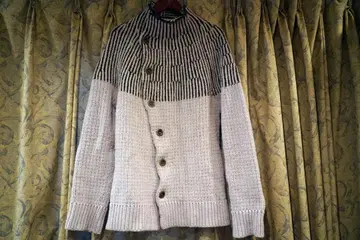 DRIES VAN NOTEN 메리노울 비대칭 가디건