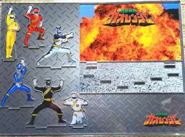 슈퍼전대 히어로 백수전대 가오레인저 아크릴 디오라마 아크릴 스탠드