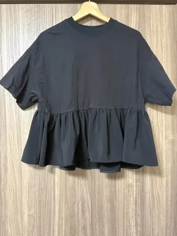 yori 헴프릴 와이드 Tee 블랙