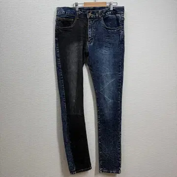 1203 LEFLAH 투톤 스키니 데님 L