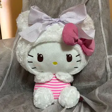 헬로키티 키티 BIG 팬더 코스튬 봉제 인형 레트로