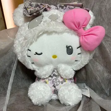 헬로키티 키티 BIG 팬더 코스튬 봉제 인형 레트로