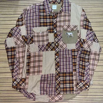 칼 헬무트 패치워크 플란넬 셔츠