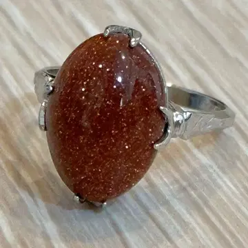 [ silver ] 선스톤 반지