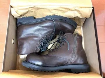 BUTTERO 사이드 지퍼 가죽 부츠 42