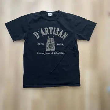 D'ARTISAN 블랙 T셔츠 헤비 온스 M