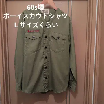 60년대 보이 스카우트 노카라 셔츠 L 사이즈