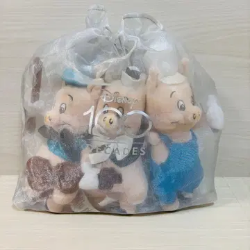 디즈니 100주년 3마리 아기 돼지 봉제 인형 Disney