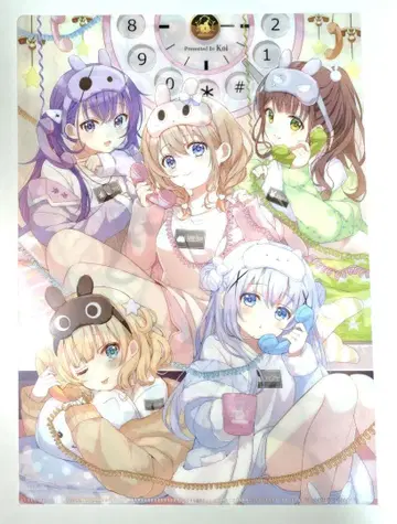 주문토끼 코코아 치노 리제 치야 샤로 클리어 파일 멜론북스 특전