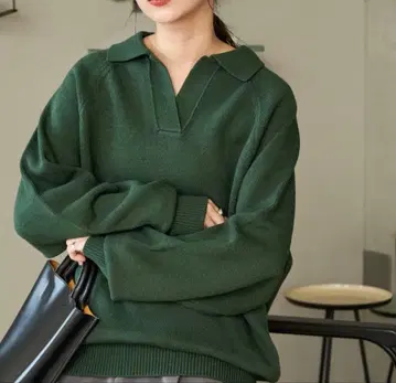 새상품급 프릭스스토어 폴로 옷깃 스키퍼 니트 풀오버