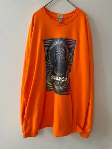 RUTHLESS 루스리스 사이키델릭 롱T XL 사이즈 오렌지