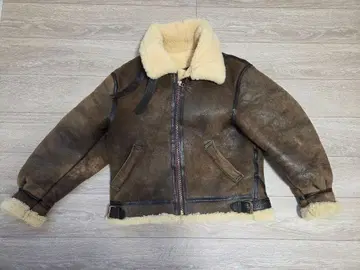 AVIREX B-3 플라이트 자켓 무스탕 42 L~XL 빈티지