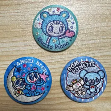 나루미야 캐릭터즈 자수 캔뱃지 3개 세트