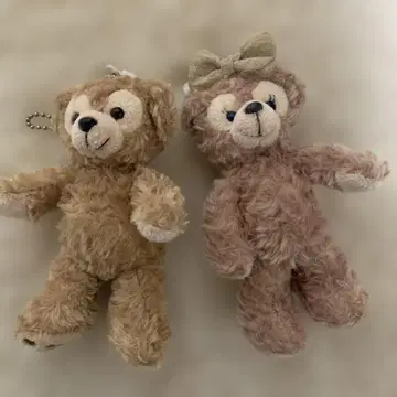 더피 셰리메이 봉제 인형 배지 세트 키링 디즈니