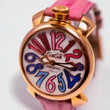 GaGa MILANO 가가밀라노 마누아레 40 손목시계 골드 작동 확인됨