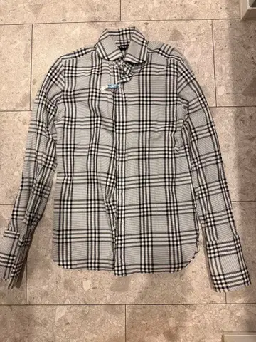 톰포드 체크 무늬 긴팔 셔츠