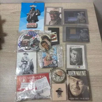 존 웨인 캔뱃지 핀즈 카드놀이 미니어처 카드 회중시계