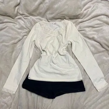 모리걸 페어리 그런지 다크 코어 히메갸루 레이스 달린 상의 K-스타일