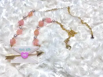 AngelicPretty Romantic Rose Letter 목걸이