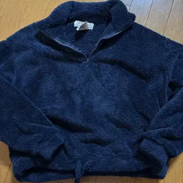 REMI RELIEF 하프 지퍼 플리스 네이비