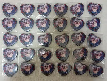 악마고양이 벨리안 로즈 발렌타인 하트 캔뱃지